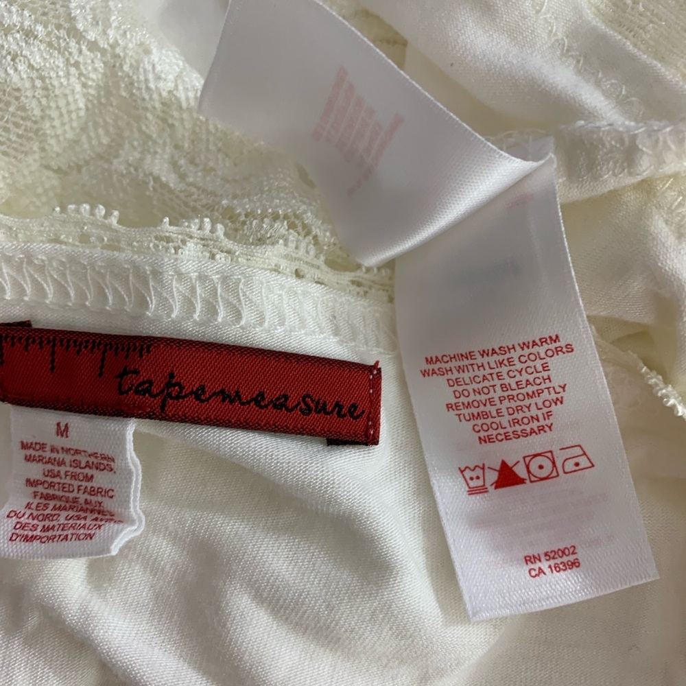 Anthropologie Tapemeasure / Cream Embroider Lace - Picture 7 of 8
